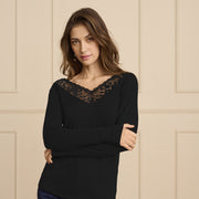 Haut Trulla LS noir de Cream