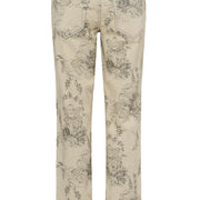 Pantalon Vatta fleur écru de Cream