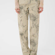 Pantalon Vatta fleur écru de Cream