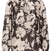 Blouse Halley motif brun de Cream