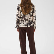 Blouse Halley motif brun de Cream