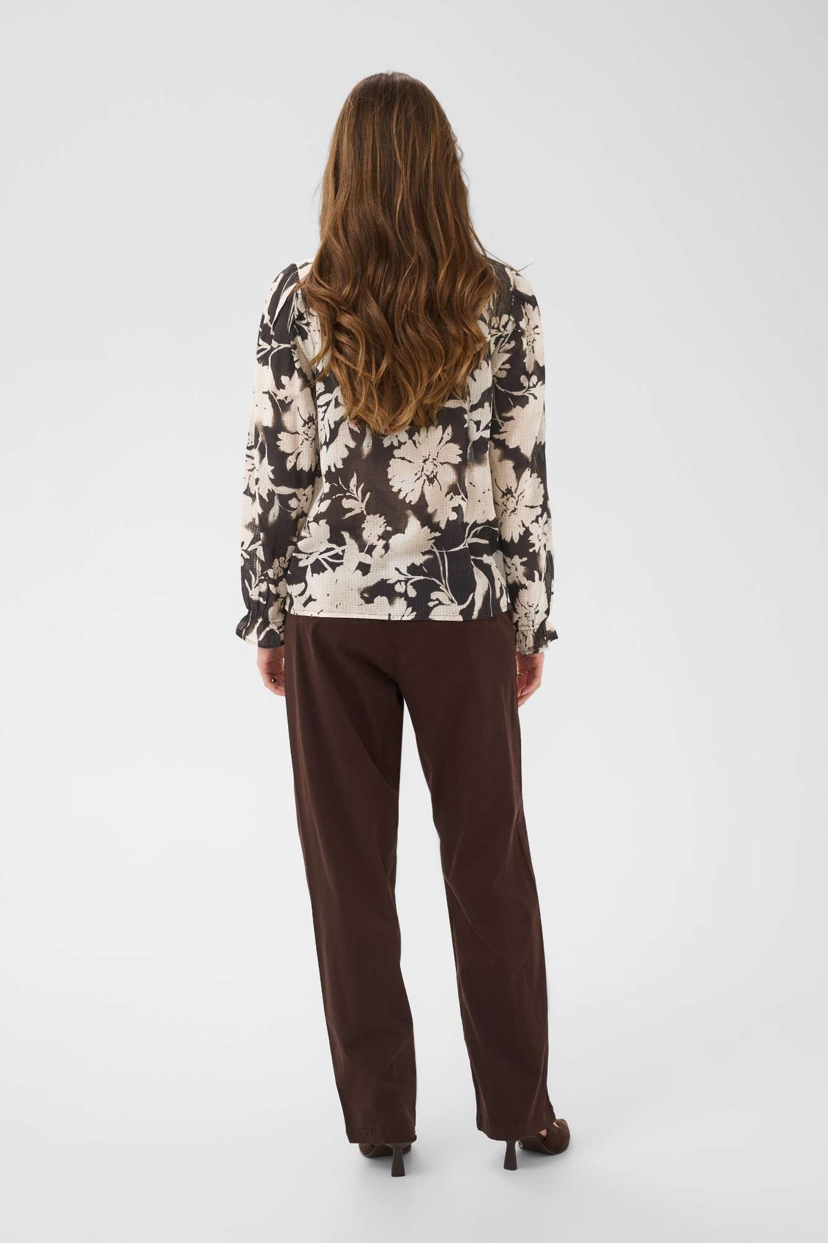 Blouse Halley motif brun de Cream
