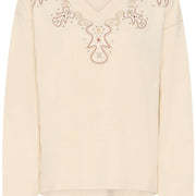 Chandail Luciana bleached sand de Cream