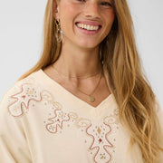 Chandail Luciana bleached sand de Cream