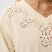Chandail Luciana bleached sand de Cream