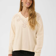 Chandail Luciana bleached sand de Cream