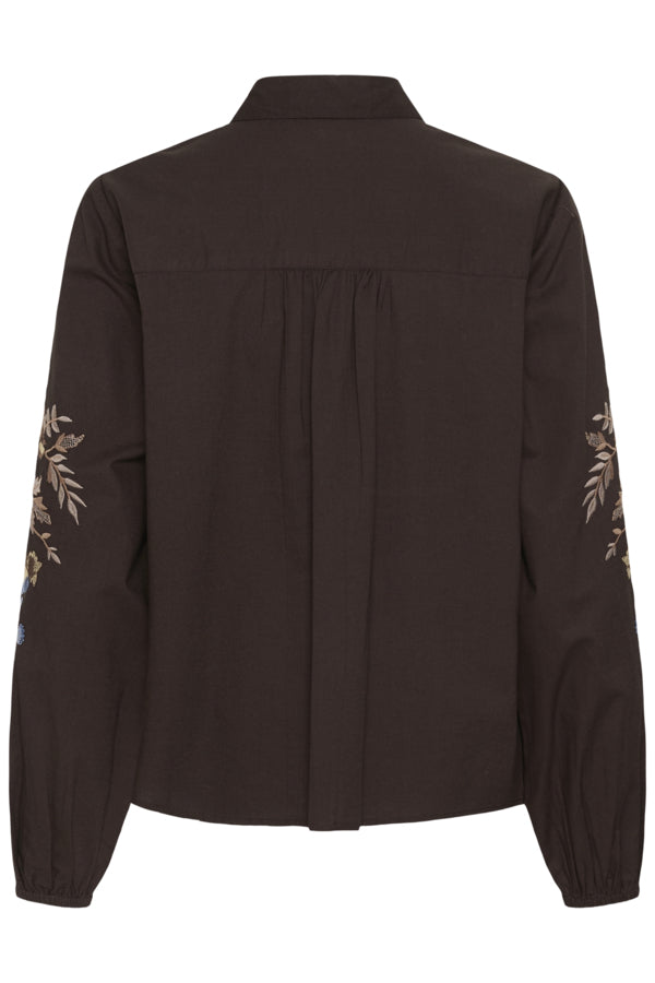 Chemisier Peonia brun java de Cream