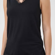 Camisole Alvaia tricot dentelle noir de Cream