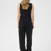 Camisole Alvaia tricot dentelle noir de Cream