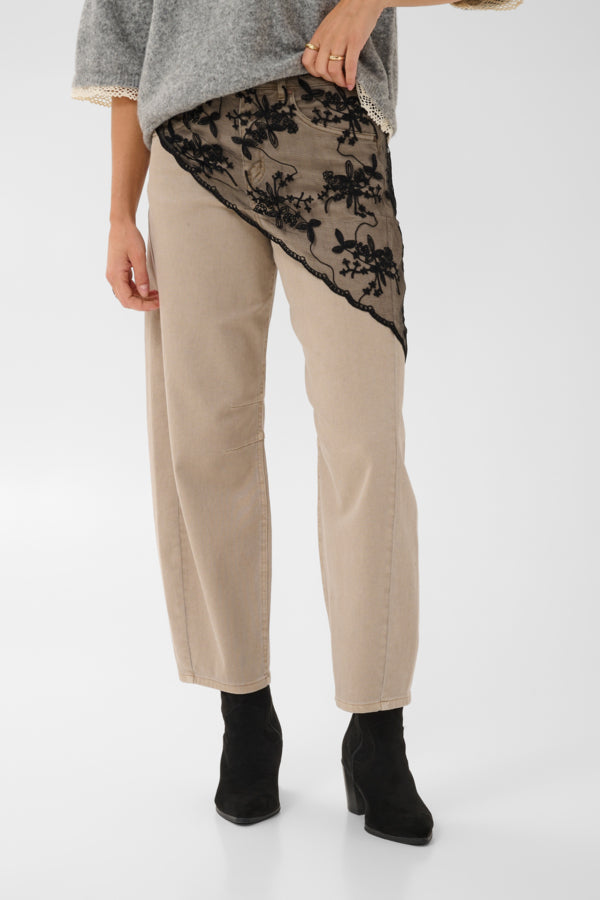 Foulard de taille Lacie en dentelle noire de Cream