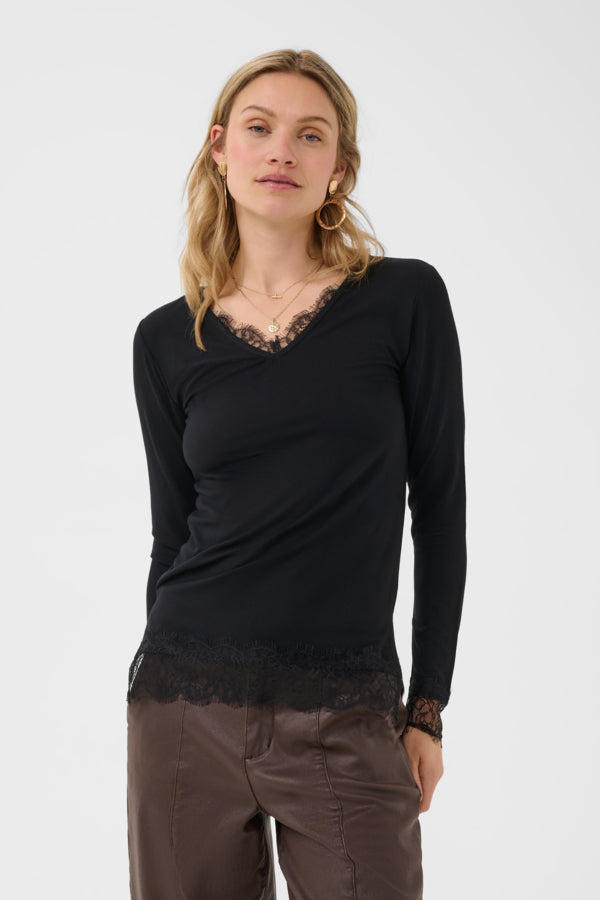 Chandail Alvaia LS noir de Cream