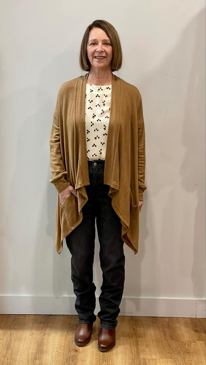 Cardigan Slava caramel 4 ans par Luc Fontaine