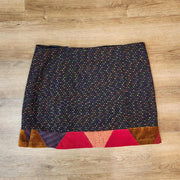 Jupe tweed noir multi XXL par Myco Anna