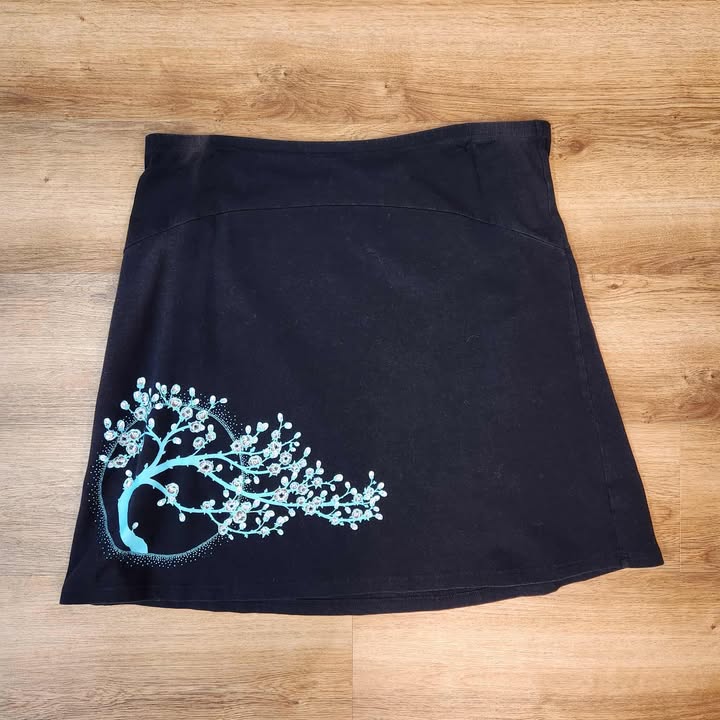 Jupe coton bio noire XXL par Myco Anna