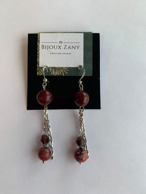 Boucles d'oreilles pierres semi précieuses #412 par Zany