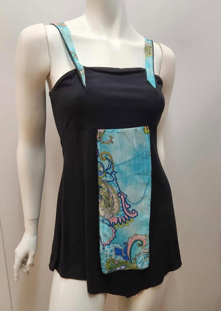 Tunique tricot et voile S/M par Myco Anna