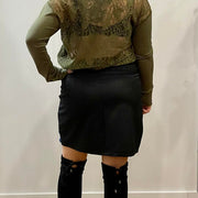 Chandail mou dentelle olive de APRT