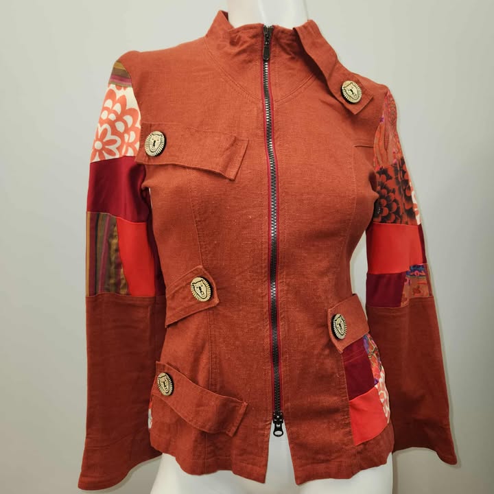Veste Safari orange Small par Myco Anna