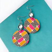 Boucles d'oreilles bohème rétro colorée MF-172 de Bijoux M Fantaisie