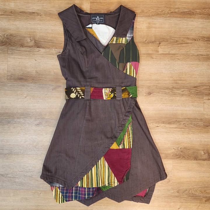 Robe aviateur brune Small par Myco Anna