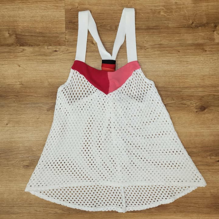 Camisole tricot ajouré blanc medium par Myco Anna