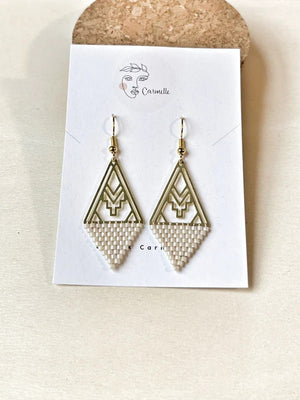 Boucles d'oreilles perlées #21 par Carmelle