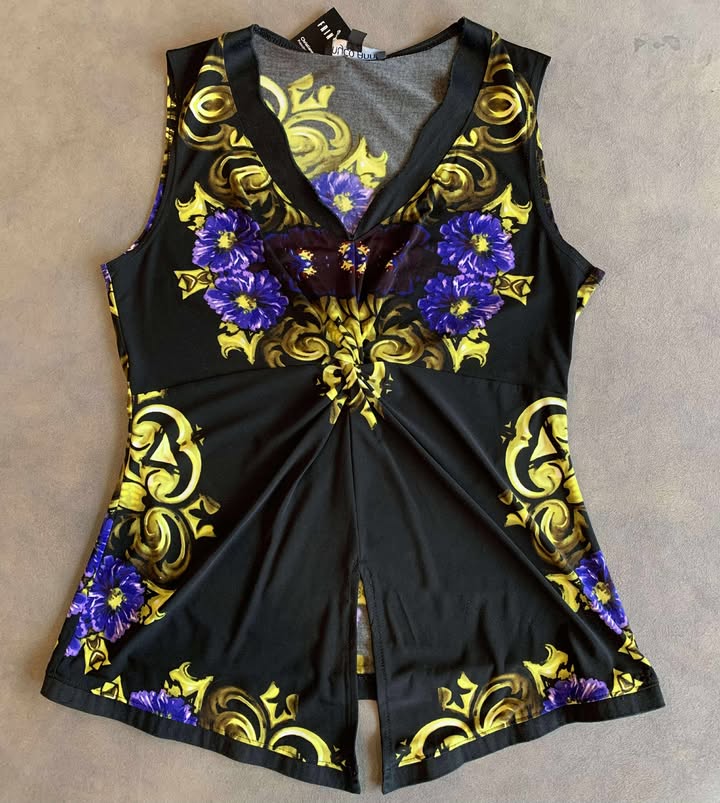 Cami chakra noir mauve large par Myco Anna