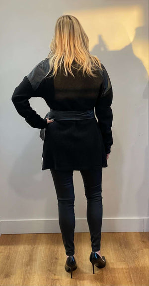 Manteau mi-saison noir small par Myco Anna