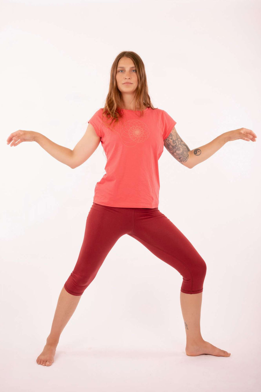 T-shirt Sofie spirale happy red par 21 Tara