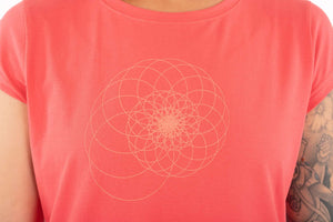 T-shirt Sofie spirale happy red par 21 Tara