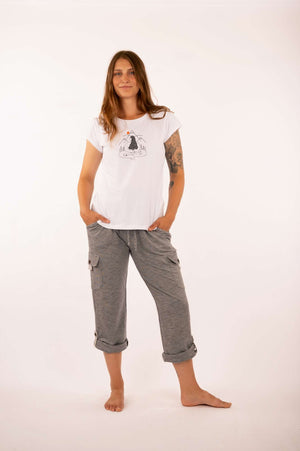 T-shirt Sofie mountain girl blanc par 21 Tara
