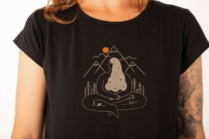 T-shirt Sofie mountain girl noir par 21 Tara