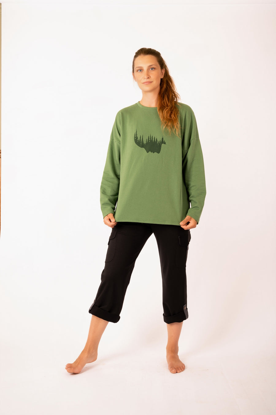 Chandail Shanta vert YB-04  de 21 Tara