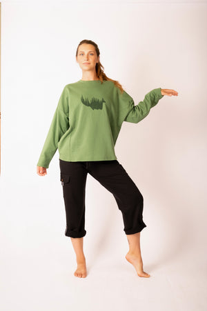 Chandail Shanta vert YB-04  de 21 Tara