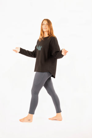 Chandail Shanta noir YB-04  de 21 Tara