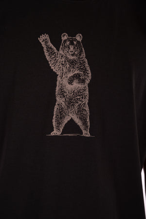 Tee-shirt Tom Hello bear noir  YB-61 de Yeti Love