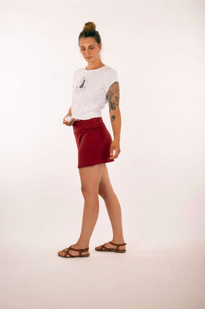 T-shirt Sofie mountain girl blanc par 21 Tara