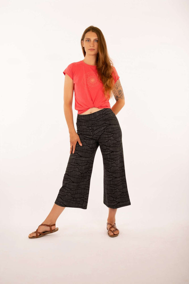 Pantalon KAMA IMPRIMÉ noirTS25-22 par 21 Tara