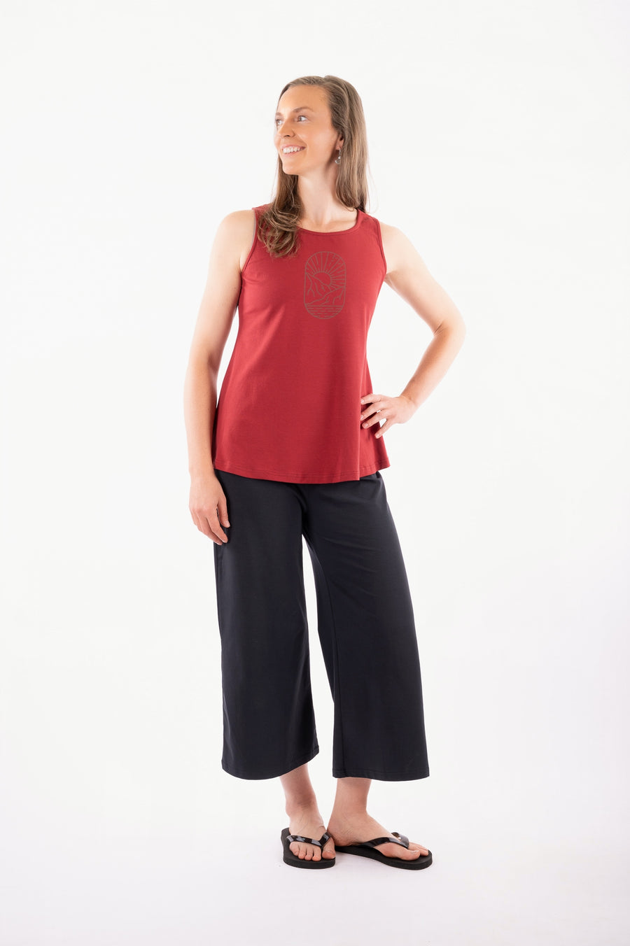 Camisole Isali rouge henna YS25-16 par 21 Tara