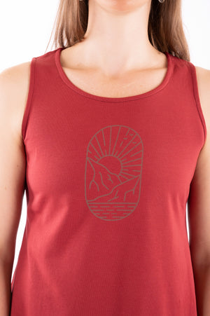Camisole Isali rouge henna YS25-16 par 21 Tara