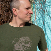 Tee-shirt Wego truck olive de Yeti Love