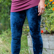 Legging Toudou en french terry noir, marine ou lilas ou velours noir de Marie C
