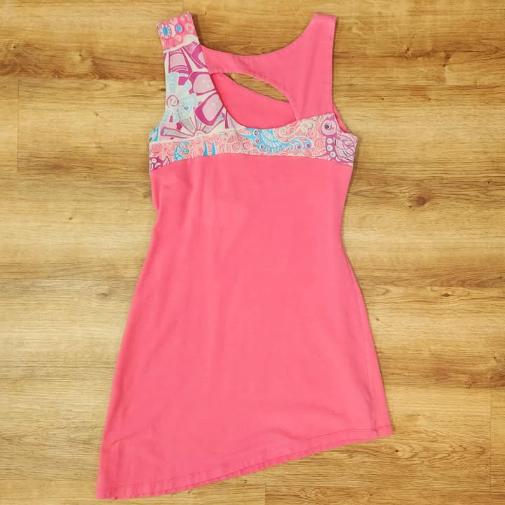 Tunique en coton bio rose medium par Myco Anna