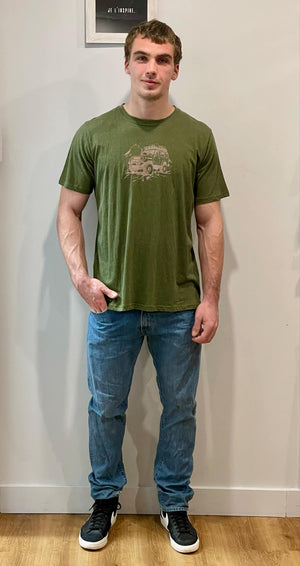 Tee-shirt Wego truck olive de Yeti Love