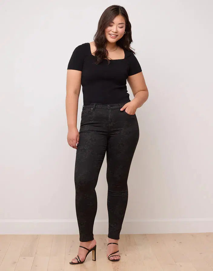 Jeans Rachel Black floral de Yoga Jeans