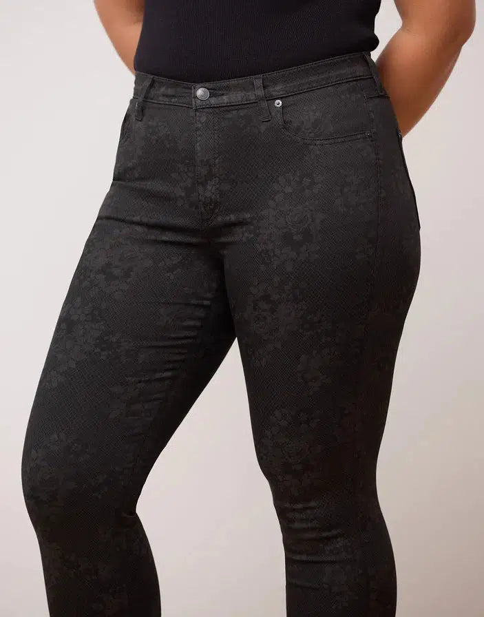 Jeans Rachel Black floral de Yoga Jeans