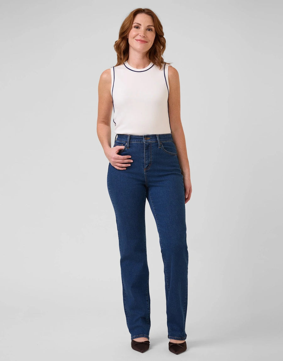Jeans Heritage Blue étroit de Yoga Jeans