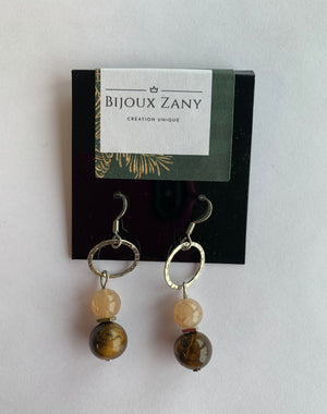 Boucles d'oreilles pierres semi précieuses #425 par Zany