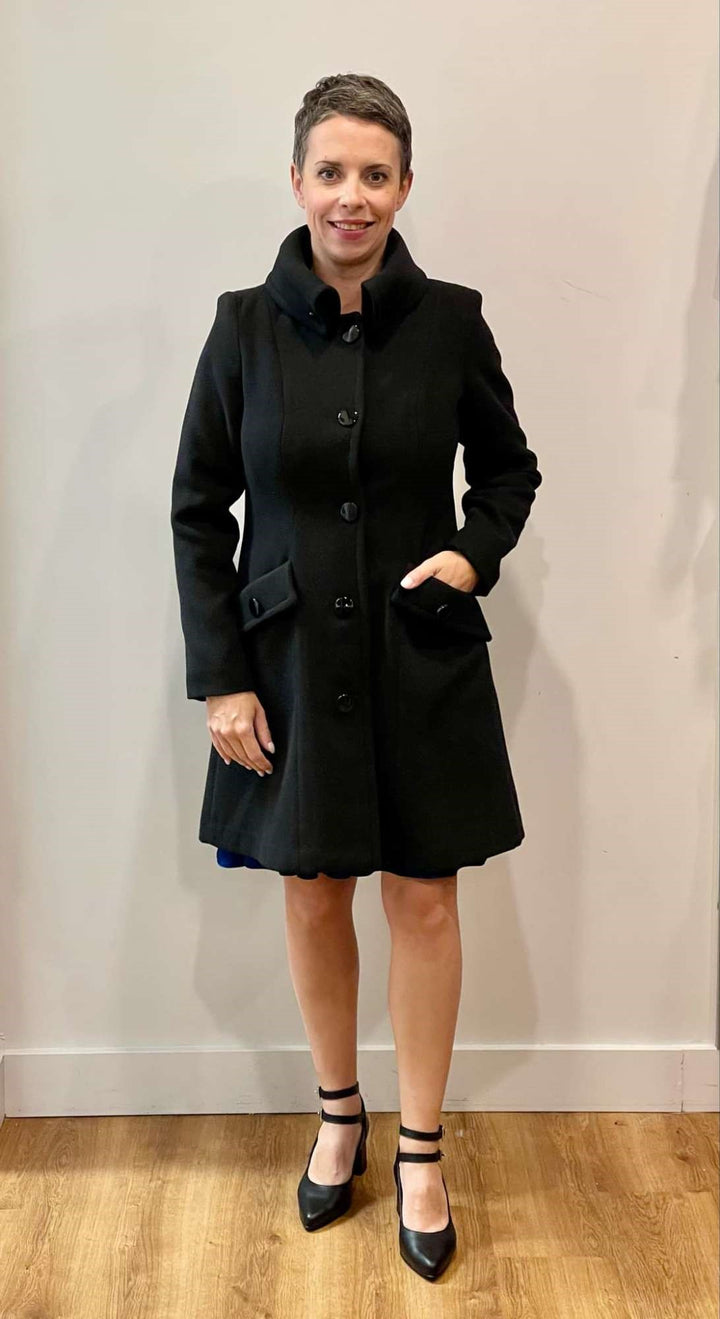 Manteau Joséphine noir 6 ans Luc Fontaine