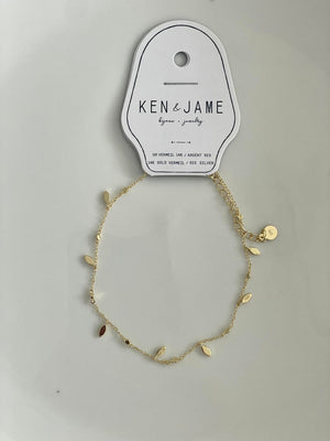Bracelet de chevilles en or ou argent de Ken and Jame